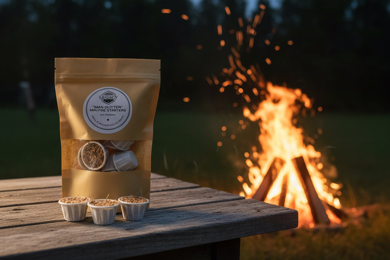 Eco-Friendly Mini Fire Starters — Natural, Non-Toxic | Perfect For Fireplace, Camping, BBQ, & Wood Stove