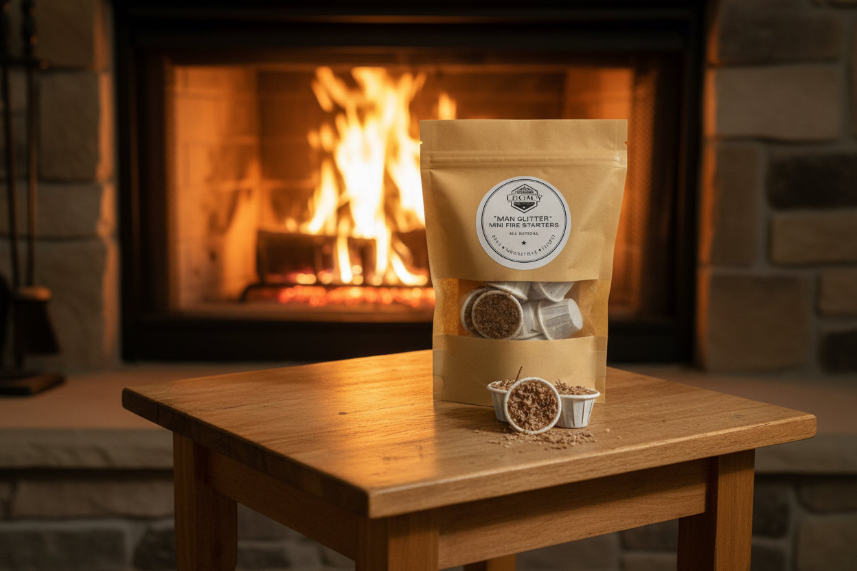 Eco-Friendly Mini Fire Starters — Natural, Non-Toxic | Perfect For Fireplace, Camping, BBQ, & Wood Stove