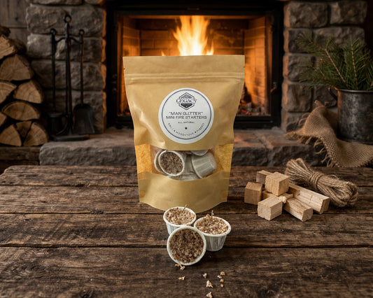 Eco-Friendly Mini Fire Starters — Natural, Non-Toxic | Perfect For Fireplace, Camping, BBQ, & Wood Stove