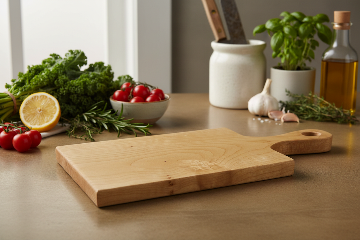 Curly Maple Small Cutting Board (6"x9")